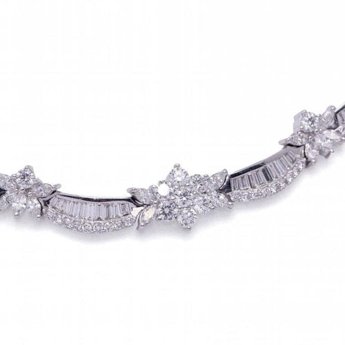 Collier Collier en or blanc 18 carats et diamants 58 Facettes D364220LF