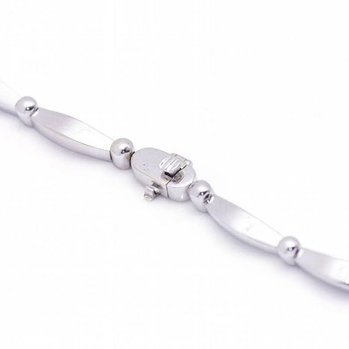 Collier Collier en or blanc 18 carats et diamants 58 Facettes D364220LF