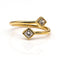 Bague 53 Bague Princess en or jaune 18 carats et diamants taille princesse 58 Facettes D364481GM
