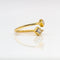 Bague 53 Bague Princess en or jaune 18 carats et diamants taille princesse 58 Facettes D364481GM