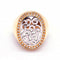 Bague 56 SIGNAL - Bague unisexe en or blanc et or rose 18 carats et diamants 58 Facettes D364832FV