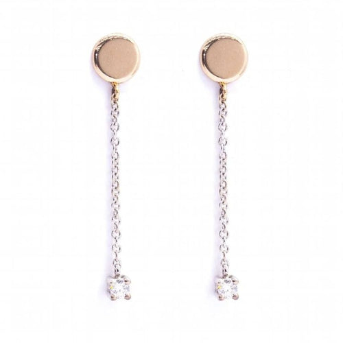 Boucles d'oreilles Diamond Dance - Boucles d'oreilles en or bicolore 18 carats et diamants 58 Facettes D364831FV