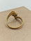 Bague 50.5 Bague vintage forme Z en or jaune 18 ct et émeraudes 58 Facettes CV-010