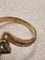 Bague 50.5 Bague vintage forme Z en or jaune 18 ct et émeraudes 58 Facettes CV-010