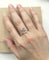 Bague 51 Bague ancienne double diamants en or jaune 18 ct et argent 58 Facettes CV-011