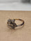 Bague 51 Bague ancienne double diamants en or jaune 18 ct et argent 58 Facettes CV-011