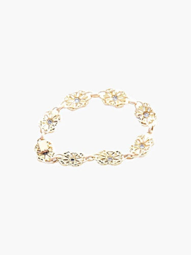 Bracelet Bracelet Art nouveau en or jaune 18 ct et diamants 58 Facettes