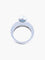 Bague 53 Bague en or blanc 18 ct avec perle noire et diamants 58 Facettes