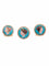 Broche Parure - Boutons de manchette et broche en or jaune 18 ct nacre 58 Facettes