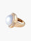Bague 50 Bague perle Mabé en or jaune 750 et diamants 58 Facettes