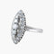 Bague 55 Bague marquise en or blanc 18 ct et diamants 58 Facettes