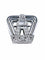Boucles d'oreilles Broche clip Art déco en or blanc 18 ct, platine et diamants 58 Facettes