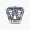 Boucles d'oreilles Broche clip Art déco en or blanc 18 ct, platine et diamants 58 Facettes