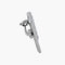 Broche Broche drapeau en or blanc 18 ct, diamants et rubis 58 Facettes