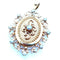Pendentif Napoléon III - Pendentif porte-photo en or jaune 18 ct et perles 58 Facettes