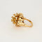 Bague 54 Bague dôme en or rose 750 58 Facettes