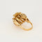 Bague 54 Bague dôme en or rose 750 58 Facettes