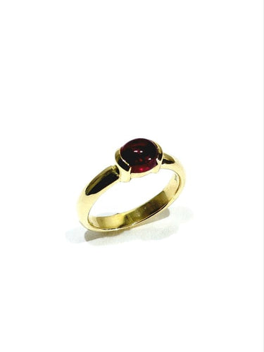 Bague 51 Bague en or jaune 14 carats avec rubis cabochon 58 Facettes 1714124