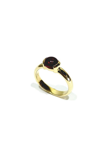 Bague 51 Bague en or jaune 14 carats avec rubis cabochon 58 Facettes 1714124