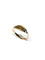 Bague 63 Union - Bague en or rose 18 carats à motifs noirs 58 Facettes 1714155
