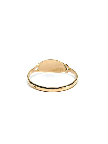 Bague 63 Union - Bague en or rose 18 carats à motifs noirs 58 Facettes 1714155