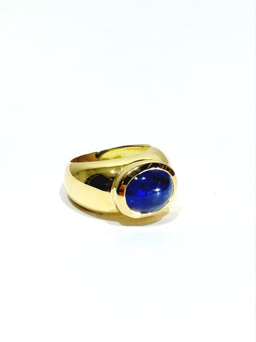 Bague 52 Bague jonc en or jaune 18 carats et tanzanite 58 Facettes 1714171