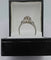 Bague 56 Bague marguerite fleur vintage en or gris 18K sertie de diamants 58 Facettes AX-570