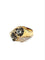 Bague 54 Bague Toi et Moi Art déco en or rose, platine et diamants 58 Facettes 1714200