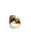 Bague 54 Bague Toi et Moi Art déco en or rose, platine et diamants 58 Facettes 1714200