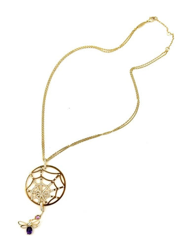 Collier Chaumet Attrape-moi si tu peux - Collier en or jaune 18K, diamants et améthyste 58 Facettes CHAUMET Collier