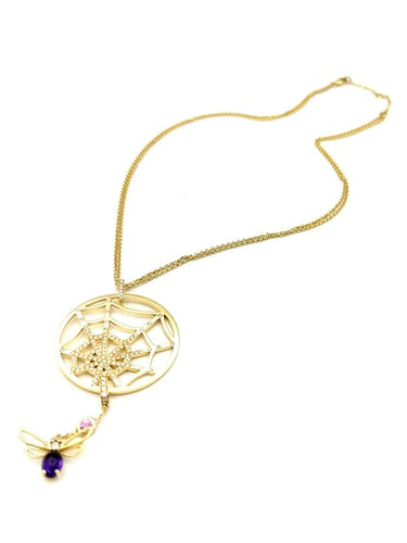 Collier Chaumet Attrape-moi si tu peux - Collier en or jaune 18K, diamants et améthyste 58 Facettes CHAUMET Collier