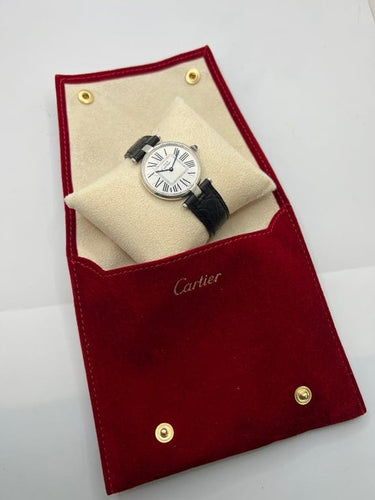 Montre Cartier Vendôme Must réf. 1860 - Montre en argent quartz 30 mm 58 Facettes 1386