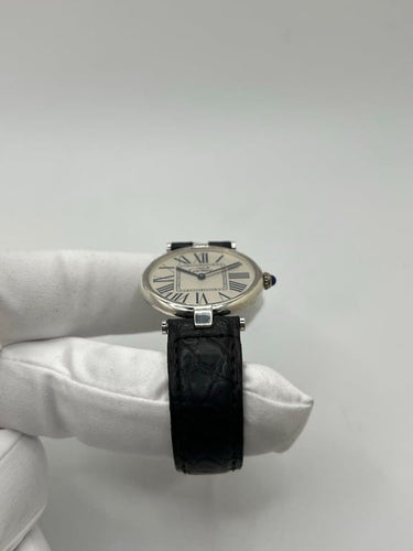 Montre Cartier Vendôme Must réf. 1860 - Montre en argent quartz 30 mm 58 Facettes 1386
