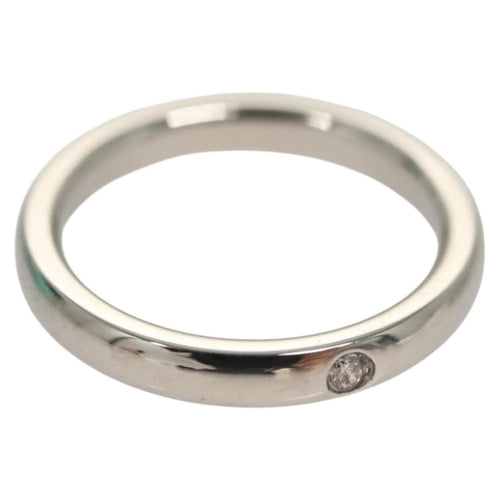 Bague Tiffany & Co. Elsa Peretti - Bague d'empilage 1 diamant en platine 950 58 Facettes v0664kxv1z