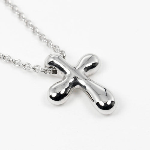 Pendentif Tiffany & Co. - Pendentif croix en platine 58 Facettes b6k4ns