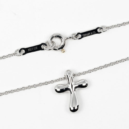 Pendentif Tiffany & Co. - Pendentif croix en platine 58 Facettes b6k4ns