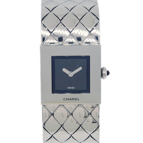Montre Chanel Matelasse - Montre quartz en acier inoxydable 58 Facettes riepxh