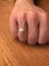 Bague 53 Bague en or blanc 18 carats avec perle et diamants 58 Facettes 1714229