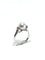 Bague 53 Bague en or blanc 18 carats avec perle et diamants 58 Facettes 1714229