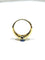 Bague 55 Bague en or jaune avec saphir clair et diamants 58 Facettes 1714237