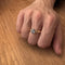 Bague 55 Bague en or jaune avec saphir clair et diamants 58 Facettes 1714237