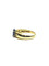 Bague 55 Bague en or jaune avec saphir clair et diamants 58 Facettes 1714237