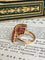 Bague 49 Bague rectangulaire en or jaune 18K et rubis birmans 58 Facettes 236