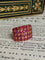 Bague 49 Bague rectangulaire en or jaune 18K et rubis birmans 58 Facettes 236