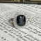 Bague 49 Bague Art déco en platine avec saphir et diamants 58 Facettes 235