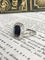 Bague 49 Bague Art déco en platine avec saphir et diamants 58 Facettes 235