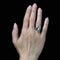 Bague 52 Bague vintage en or rose 18 carats et aigue-marine 58 Facettes 25-130