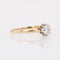 Bague 47 Bague solitaire ancienne en or jaune 18 carats et diamant 58 Facettes 25-072B