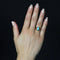 Bague 51 Bague dôme torsadée en or rose 18 carats et turquoise 58 Facettes CV140