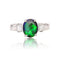 Bague 51 Bague opale noire et diamants en or blanc 18 carats 58 Facettes 25-086
